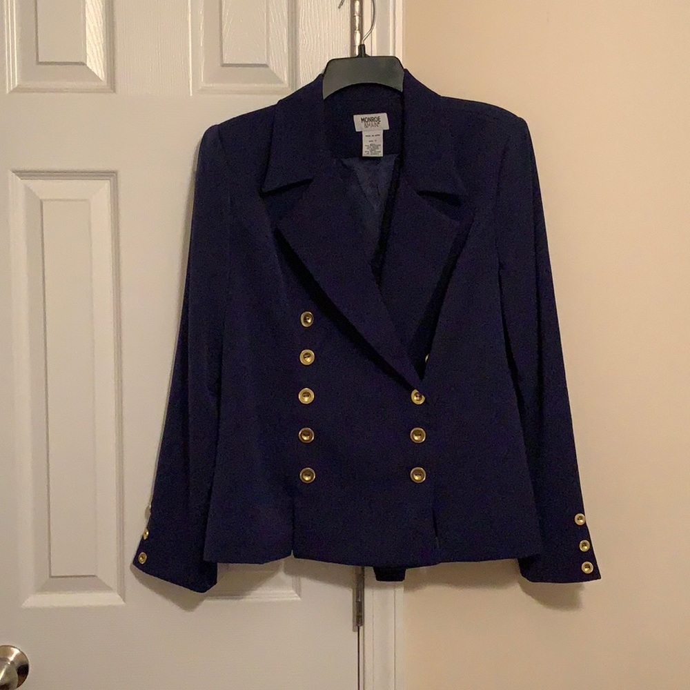 Monroe and Main Blazer w/ Gold Buttons Size 12